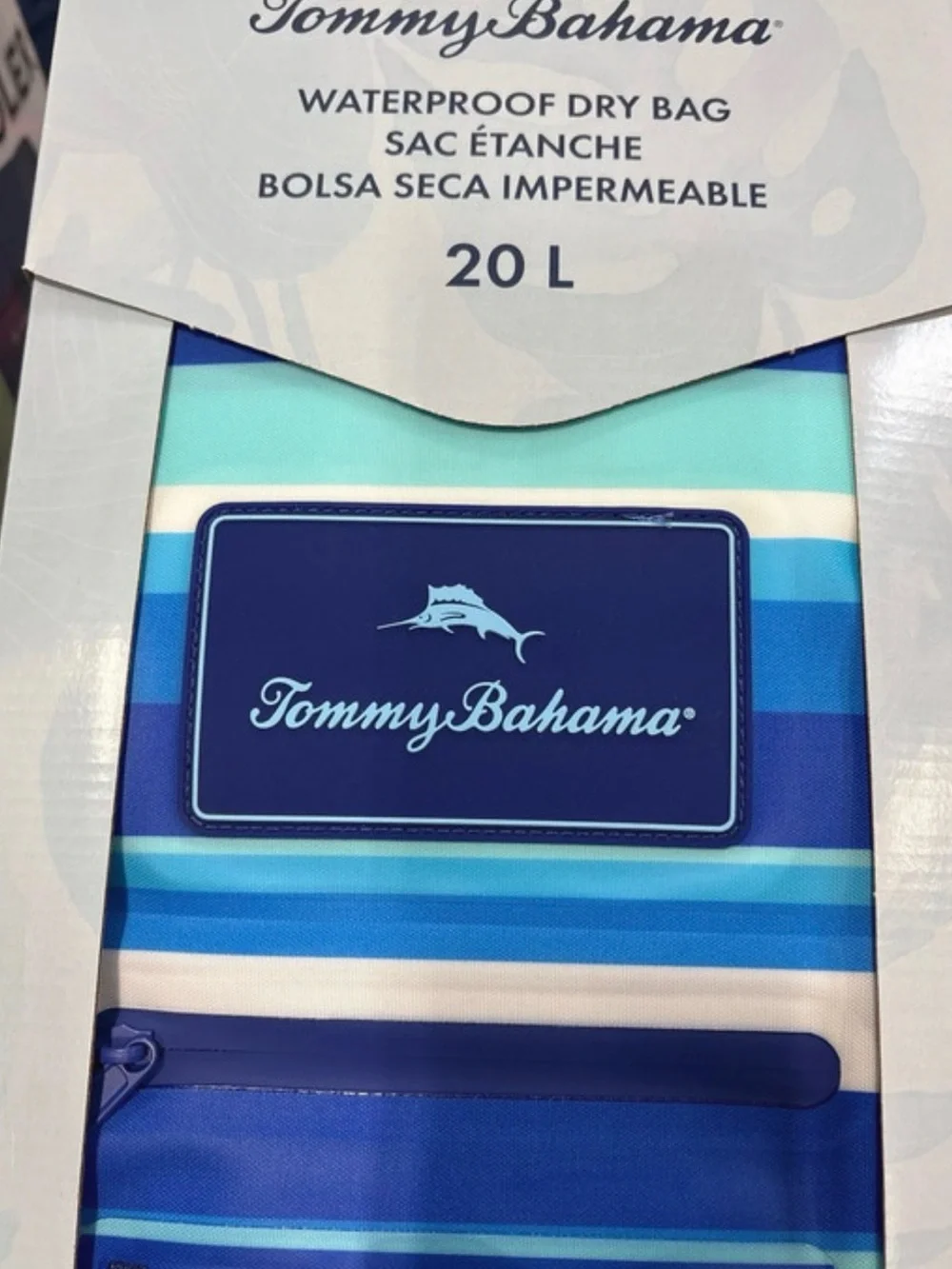 Tommy Bahama Blue Stripe Waterproof Dry Bag -20L
